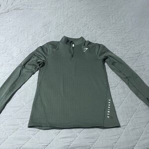 Gymshark 1/4 Pullover Teal Medium